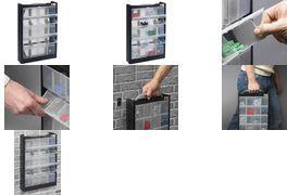 Allit 466250 Kleinteilmagazin (B x H x T) 300 x 465 x 80 mm Schwarz, Grau 1 St. (466250)