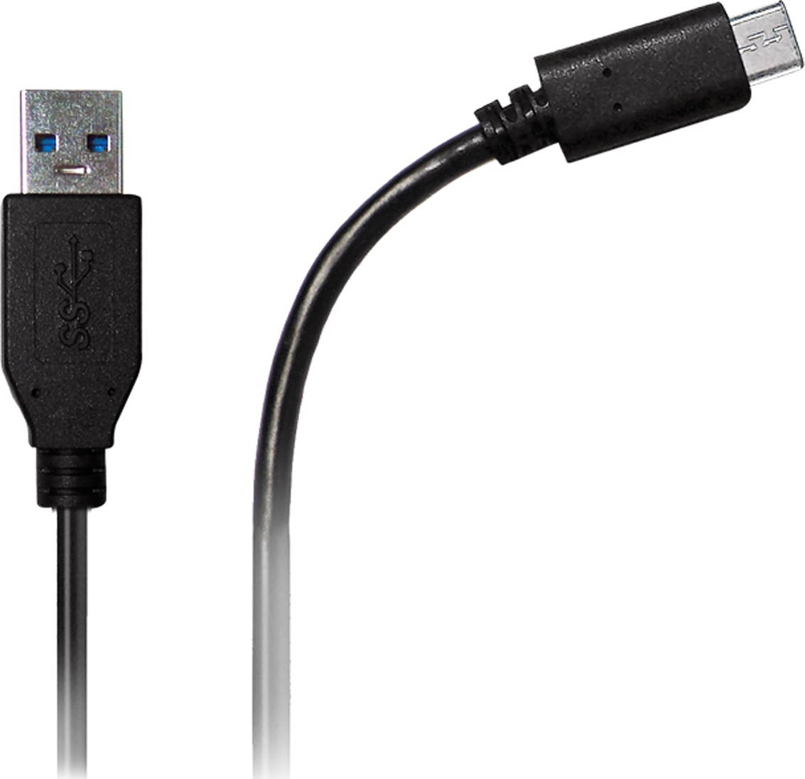 Azuri USB A zu USB C Kabel 2 m Schwarz