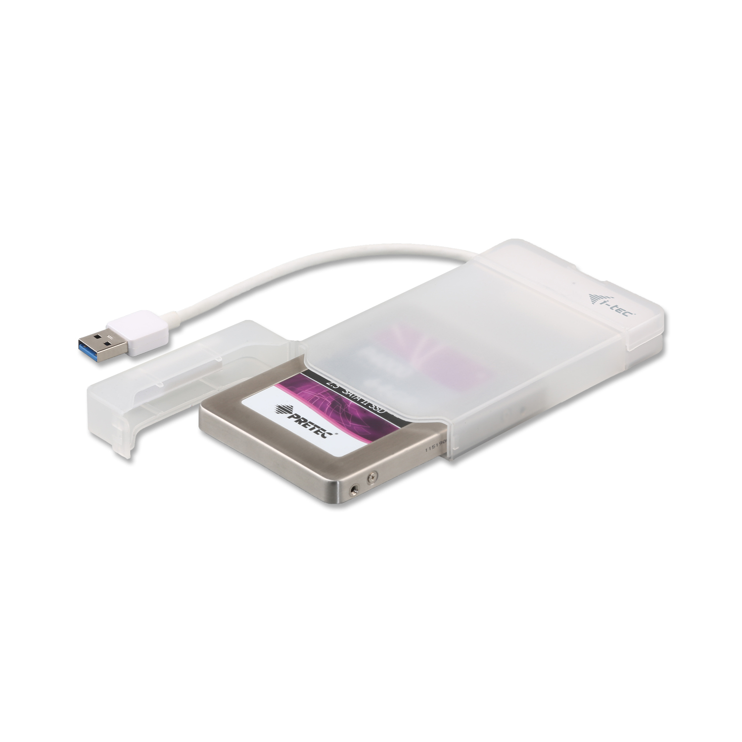 i-tec MySafe Advance 2.5" USB 3.0 SATA Gehäuse Weiß