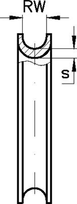 Wiedenmann Kausche Form B RW8 verzinkt DIN6899 tiefe Rille VE25St (16689908)