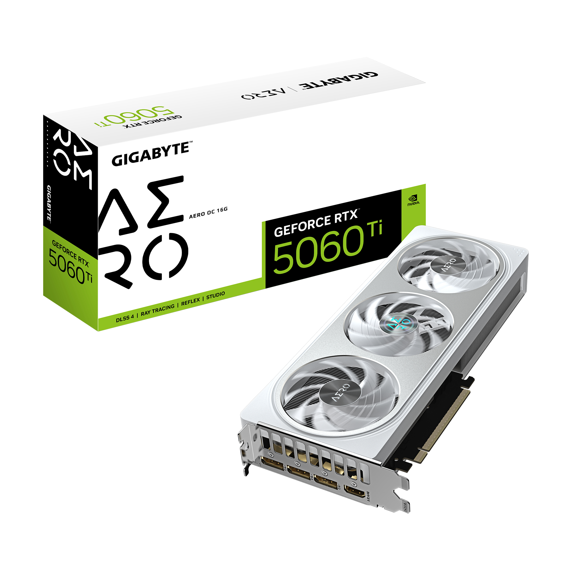 GIGABYTE GeForce RTX 5060 Ti AERO OC 16G 16 GB GDDR7 Weiß