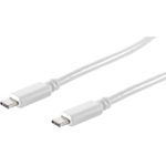 S-Conn 13-45026 1m USB C USB C Männlich Männlich Weiß USB Kabel (13-45026)