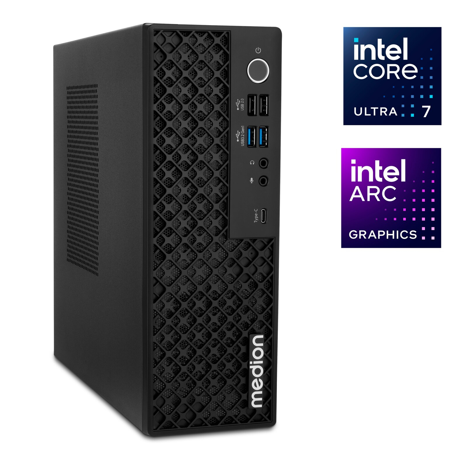Medion Picoworx T80 III Mini PC Intel Core Ultra 7 258V 32 GB RAM 1 TB SSD Windows 11 Pro Schwarz