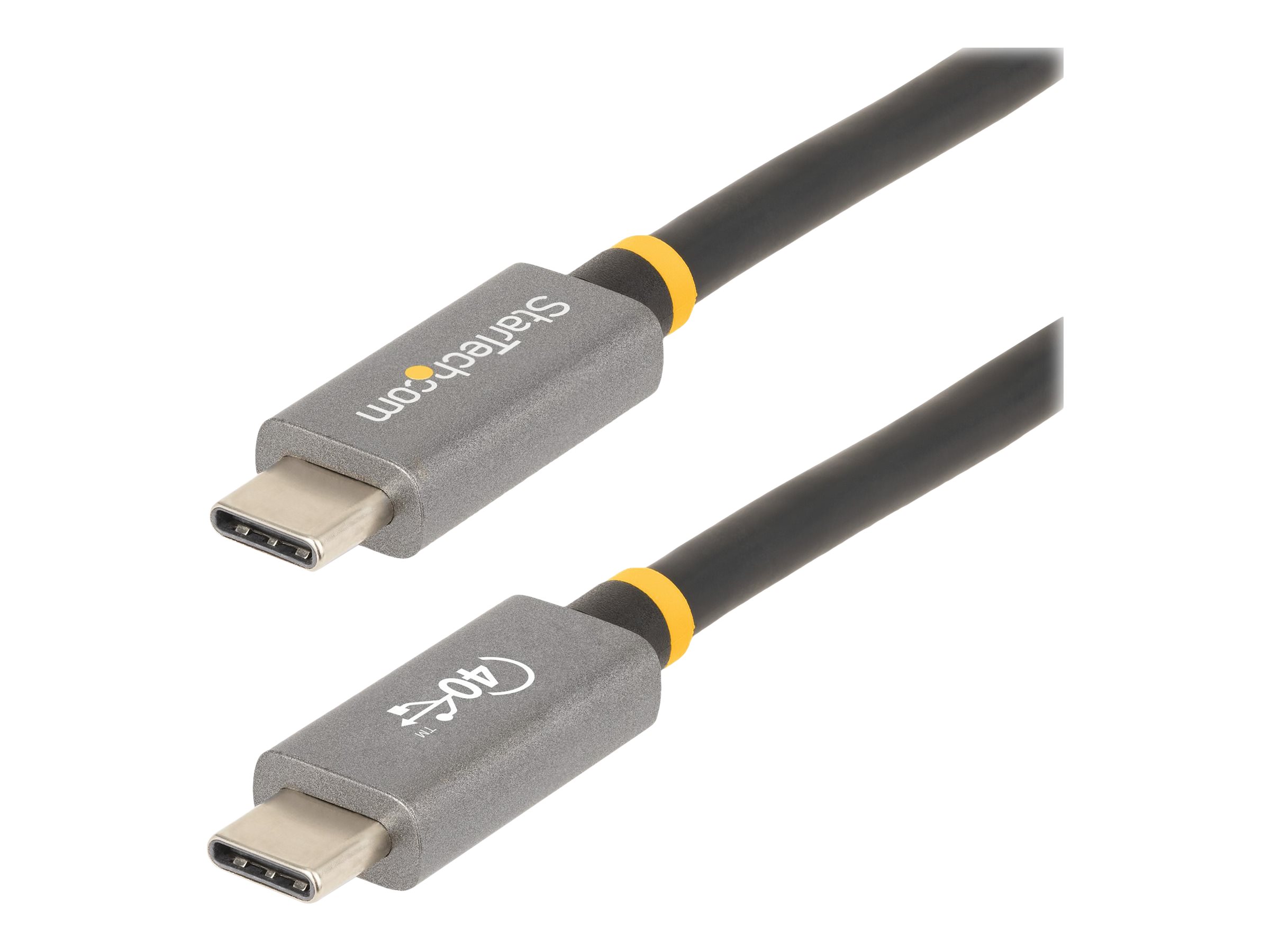 StarTech CC1M-40G-USB-CABLE 1 m USB4 Kabel Schwarz
