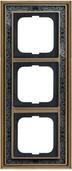 Busch Jaeger Rahmen 3-fach ms/antik Dekor anth 1723-843 (1754-0-4670)