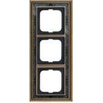 Busch Jaeger Rahmen 3-fach ms/antik Dekor anth 1723-843 (1754-0-4670)