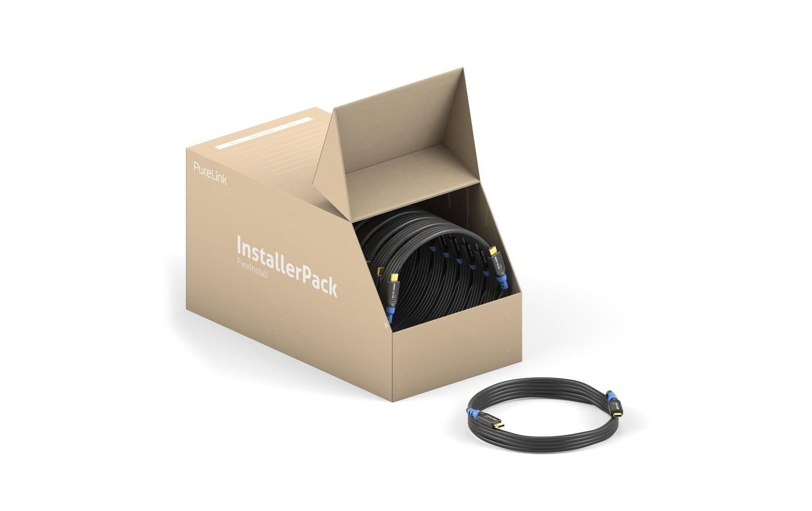 PureLink FlexInstall FI-U300-020 USB-A auf USB-B Kabel USB 3.0 5 Gbit/s 2 m Schwarz, Blau