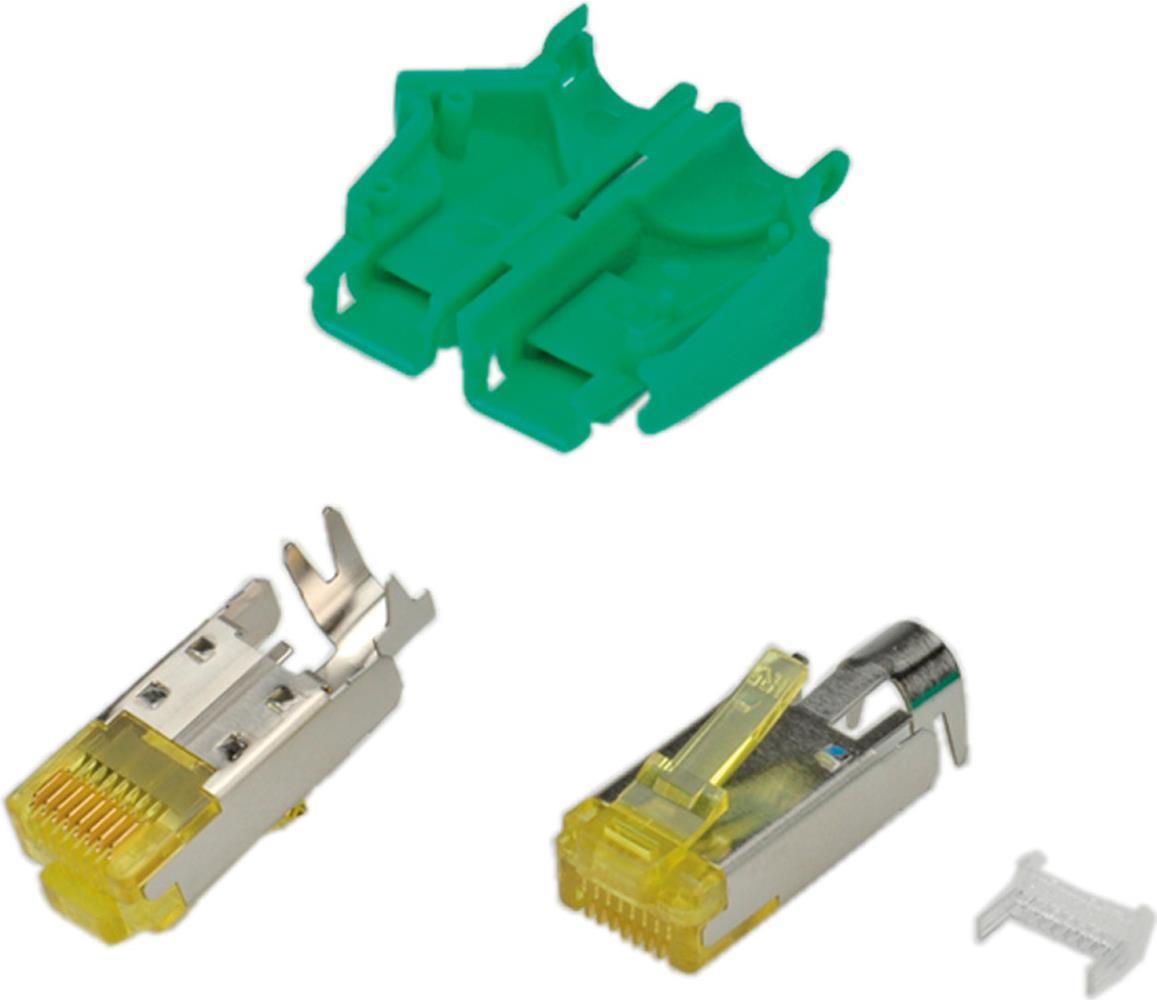 RJ45-Hirose Stecker STP, TM31 grün, 50 Stück, 3 Elemente, Cat.6A Hersteller: HIROSE (H7642.8-50)