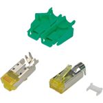 RJ45-Hirose Stecker STP, TM31 grün, 50 Stück, 3 Elemente, Cat.6A Hersteller: HIROSE (H7642.8-50)