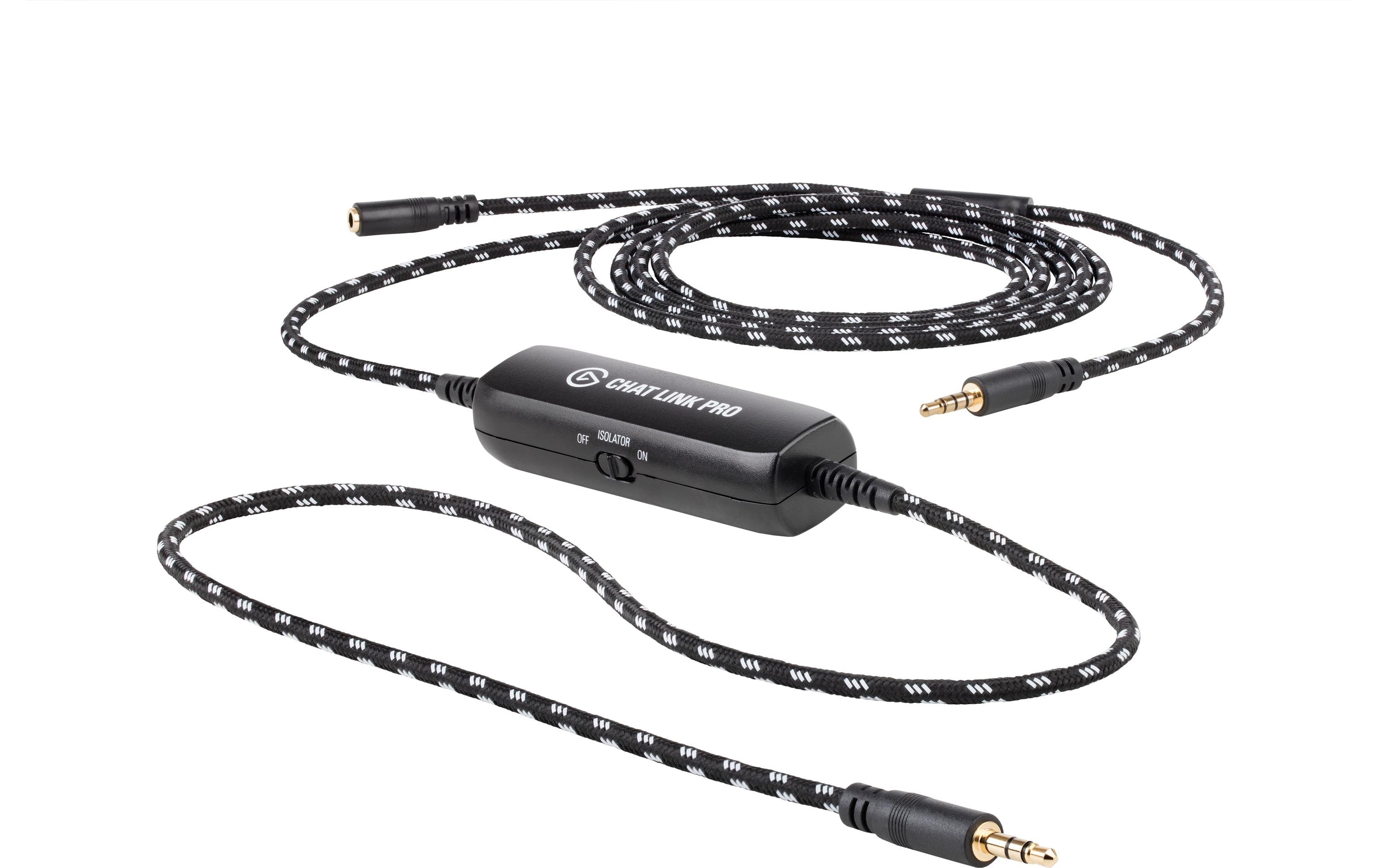 Elgato Chat Link Pro Audio-Kabel 2,5 m 3,5 mm Buchse 2 x 3,5 mm Stecker Schwarz