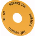 EATON Not-Aus-Schild IP66 M22-XAK1 Plombierhaube D=90mm D GB F I M22-XAK1 (216465)