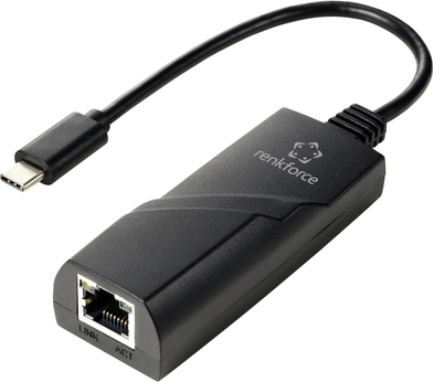 Renkforce RF-TCA-330 Netzwerkadapter 1000 MBit/s USB-C® (USB 3.2 Gen 1), LAN (10/100/1000 MBit/s) (RF-6032274)