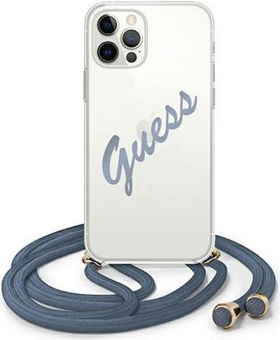 GUESS GUHCP12LCRTVSBL Handy-Schutzhülle 17 cm (6.7" ) Cover Blau - Transparent (GUHCP12LCRTVSBL)