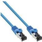 InLine® Patchkabel, S/FTP (PiMf), Cat.8.1, 2000MHz, halogenfrei, Kupfer, blau, 0,25m (78822B)