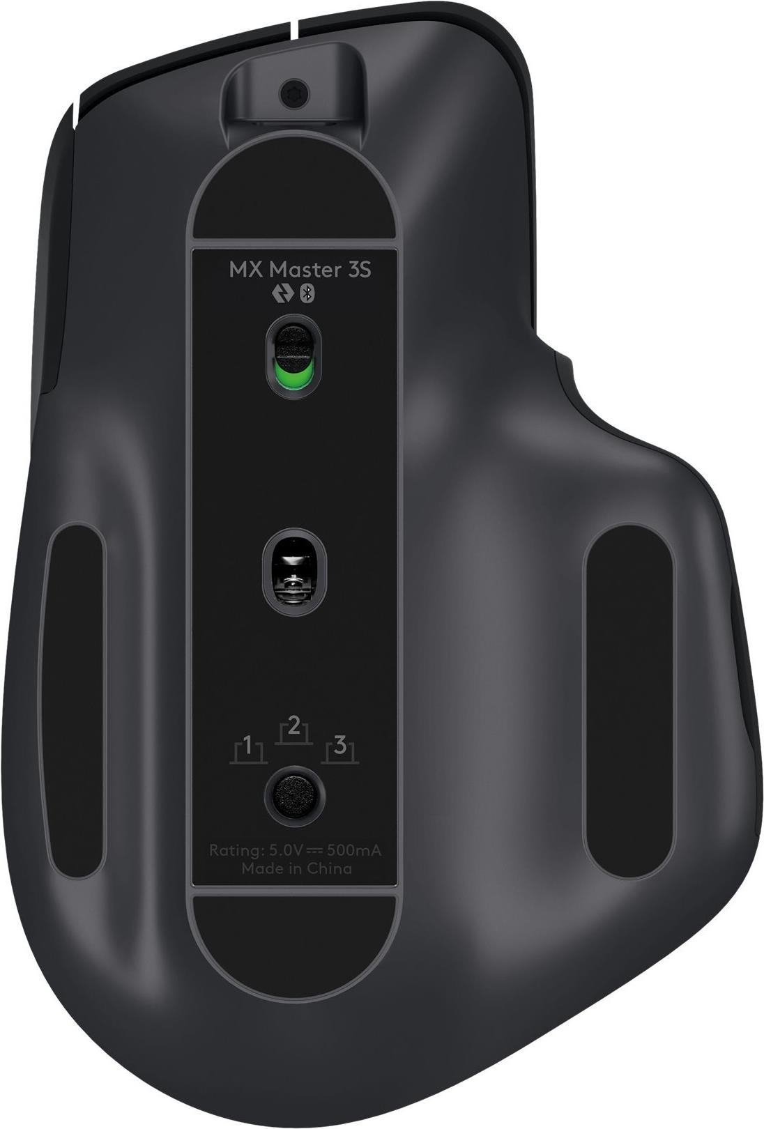Logitech MX Master 3S Kabellose Maus rechts Bluetooth 8000 DPI Schwarz