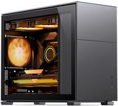 Jonsbo D31 mATX Gehäuse, Tempered Glass - schwarz (D31 STD BLACK)