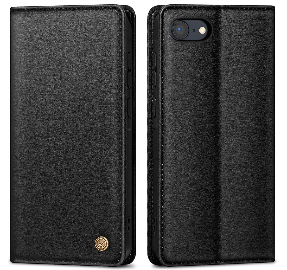 AIMOYU Handyhülle für iPhone SE 2022 Hülle/SE 2020 Hülle,Premium Lederhülle Schutzhülle Tasche für iPhone 7/8 Hülle Wallet Kartenfach Standfunktion Klappbar Flip Case für iPhone SE Hülle,Schwarz (B0DBKQ19K1)