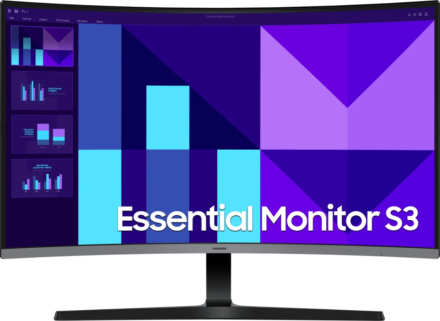 Samsung S39GD gebogener Monitor 81,3 cm (32") Full HD 100 Hz VA-Panel Schwarz (LS32D390GAUXEN)