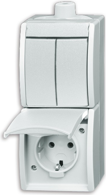 Busch Jaeger 2601/5/20EW-54-503 Steckdose CEE 7/3 Weiß (1684-0-0328)