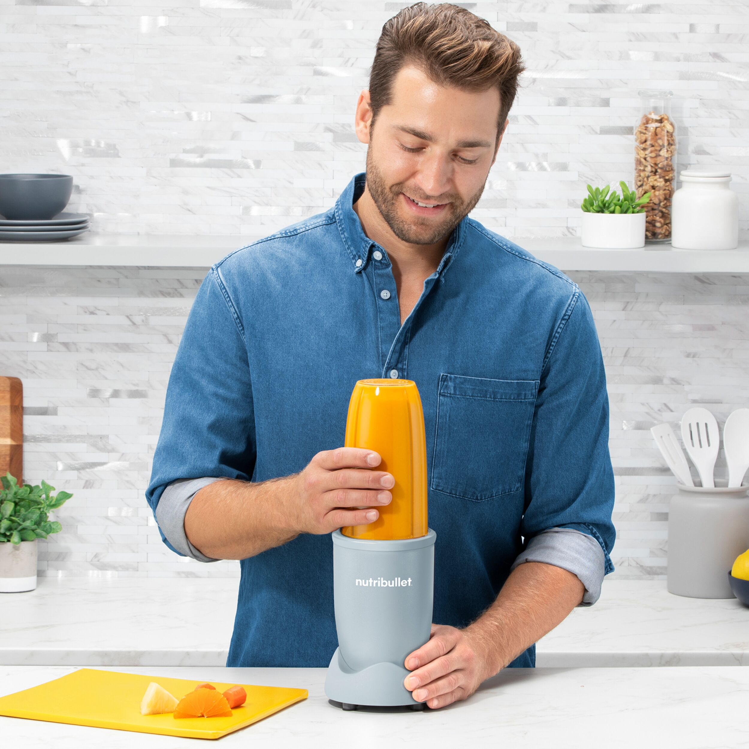 NutriBullet PRO Standmixer NB907MASL 900 W 0,9 l Blaugrau