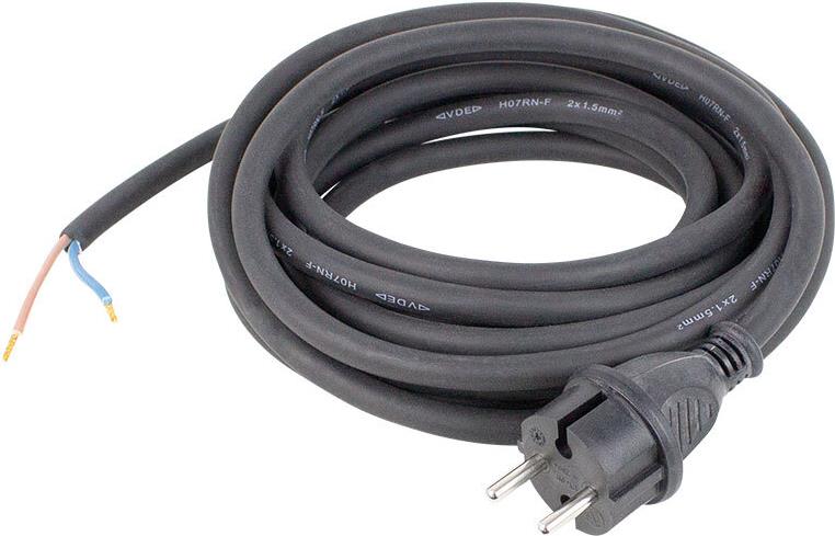 as-Schwabe 70556 Stromkabel Schwarz 3 m Netzstecker Typ F 70556