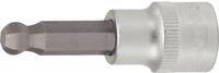 KS TOOLS 3/8\" Bit-Stecknuss Innensechskant mit Kugelkopf, 5mm, auf Hänger (