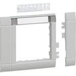 Hager Rahmenblende modular ZS 55 OT 80 hfr Beschriftungsfeld lichtgrau (GR0802A7035)
