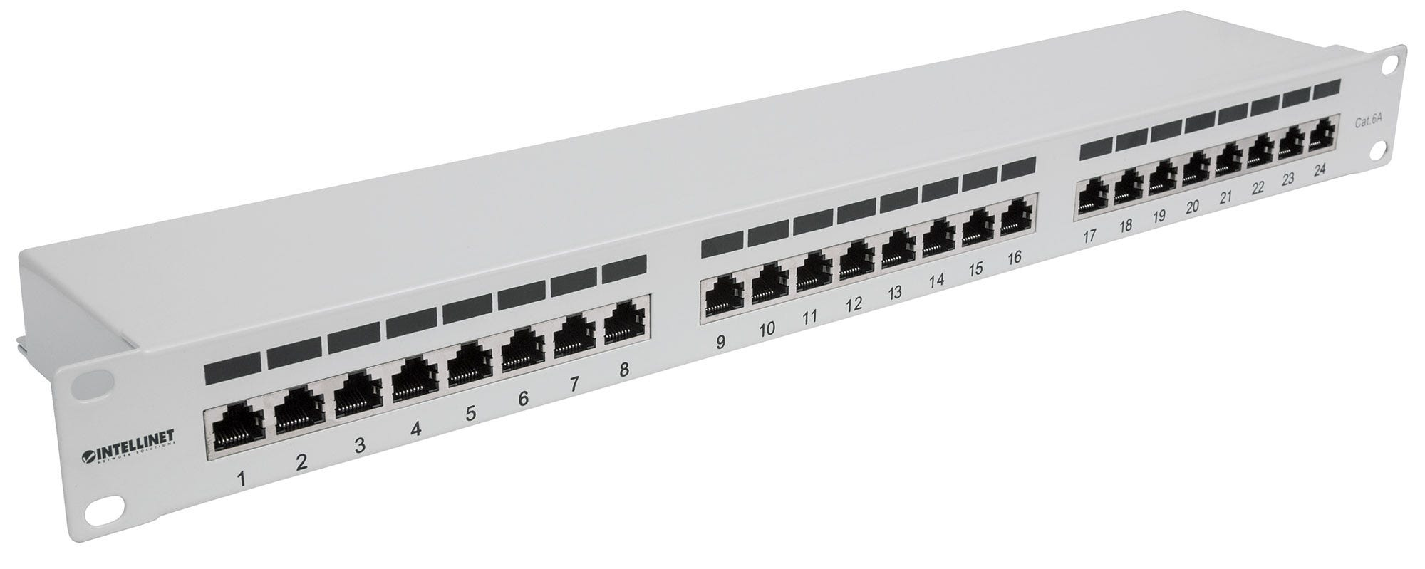 Intellinet 24-Port Cat6a Patchpanel 1U FTP Grau