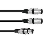Omnitronic 30225205 Audio-Kabel 1,5 m XLR (3-pin) 2 x XLR (3-pin) Schwarz (30225205)