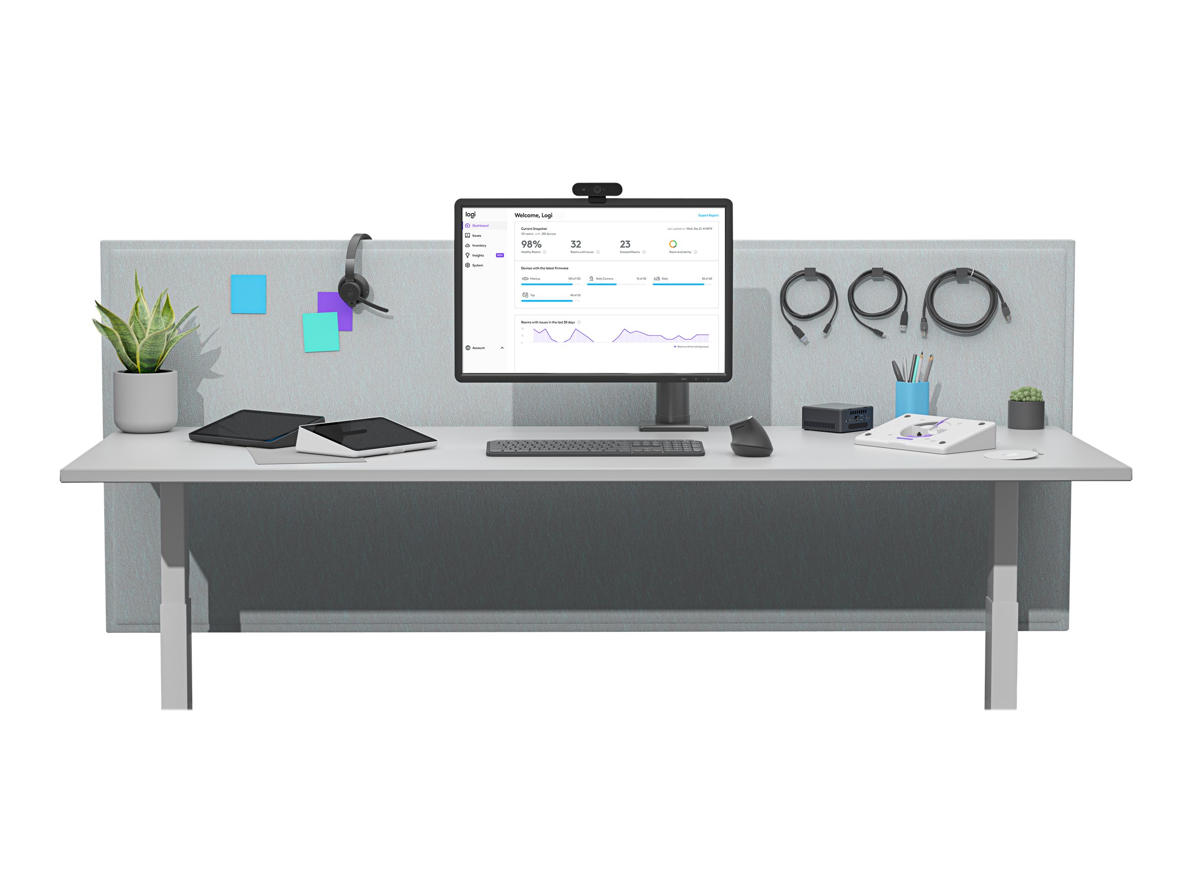 Logitech Tap IP Videokonferenz-Touch-Controller Graphite