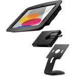 Compulocks iPad 10th-11th (A16) Gen Space Enclosure Core Counter Stand or Wall Mount Plus Hub Black (111B209IPDSBH01)
