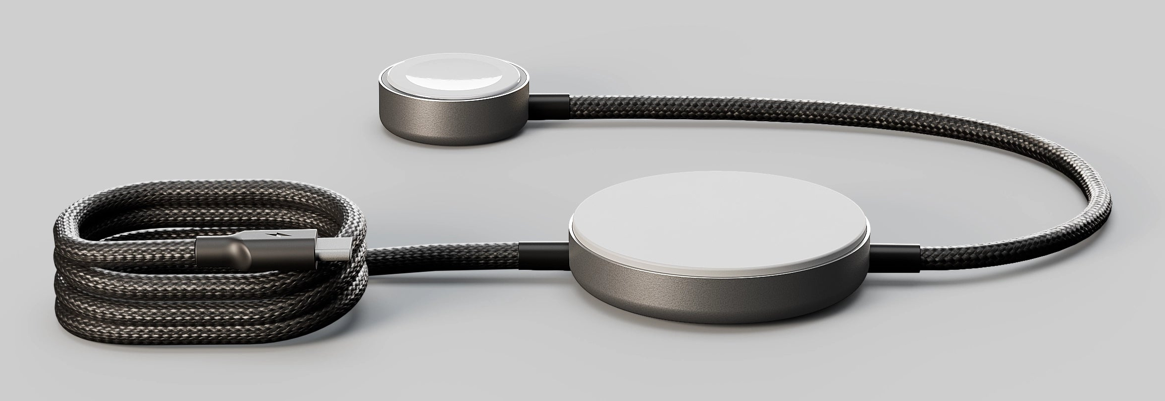ZENS Pro 2 Kabelloses Ladegerät 25 Watt magnetisch 2-fach MFi-zertifiziert Schwarz, Weiß