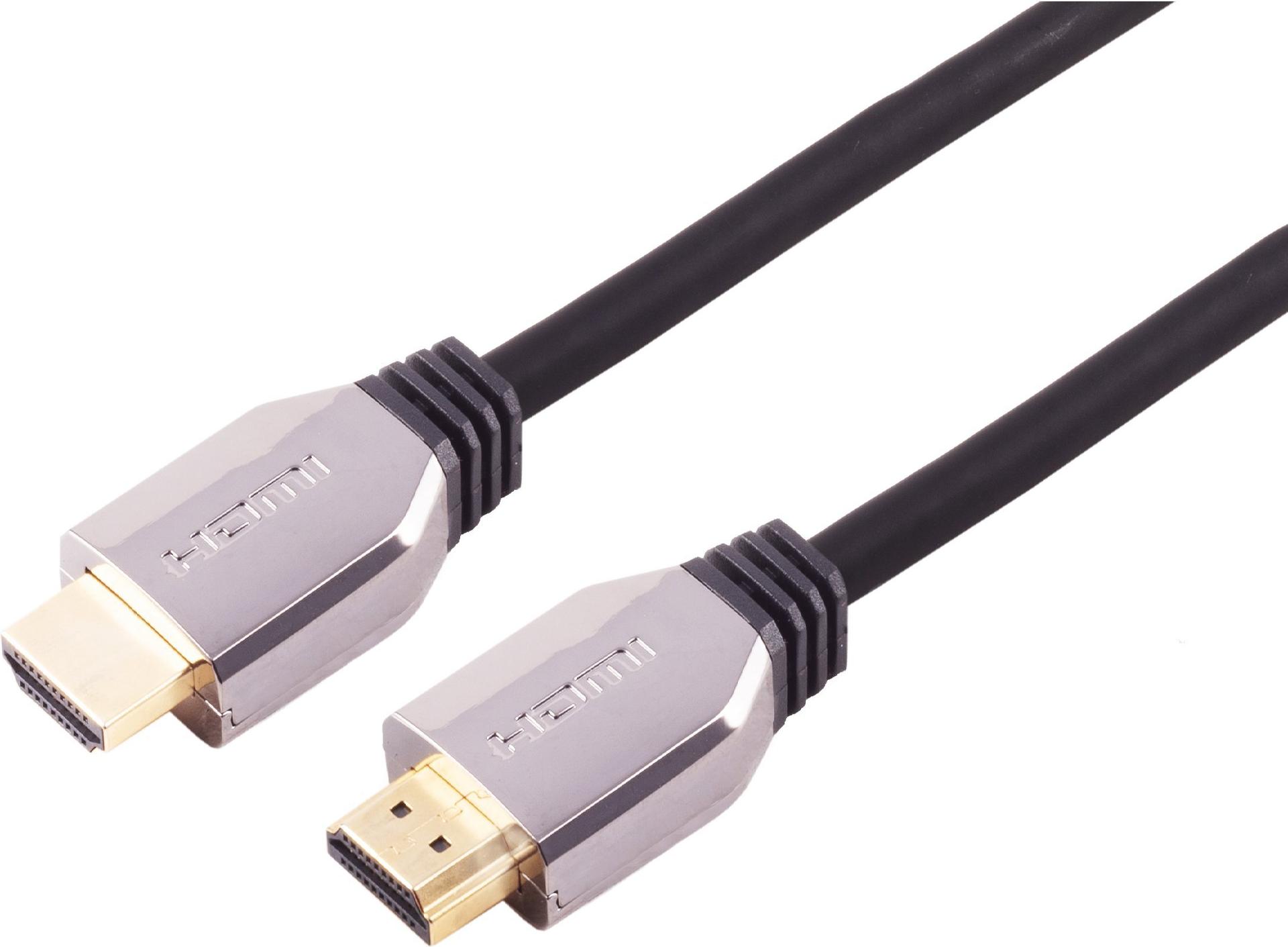 S/CONN maximum connectivity Ultra High Speed HDMI Kabel 10K 7,5m schwarz Metall