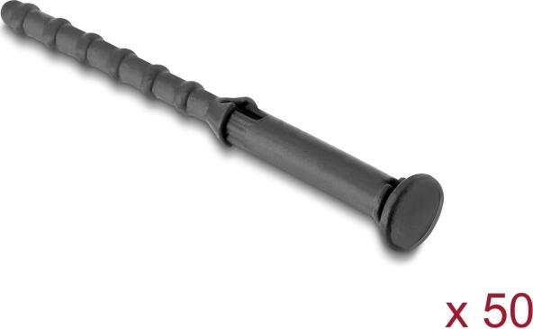 Delock Anti-Vibration Silikon Befestigung für Lüfter 50 Stück schwarz (60984)