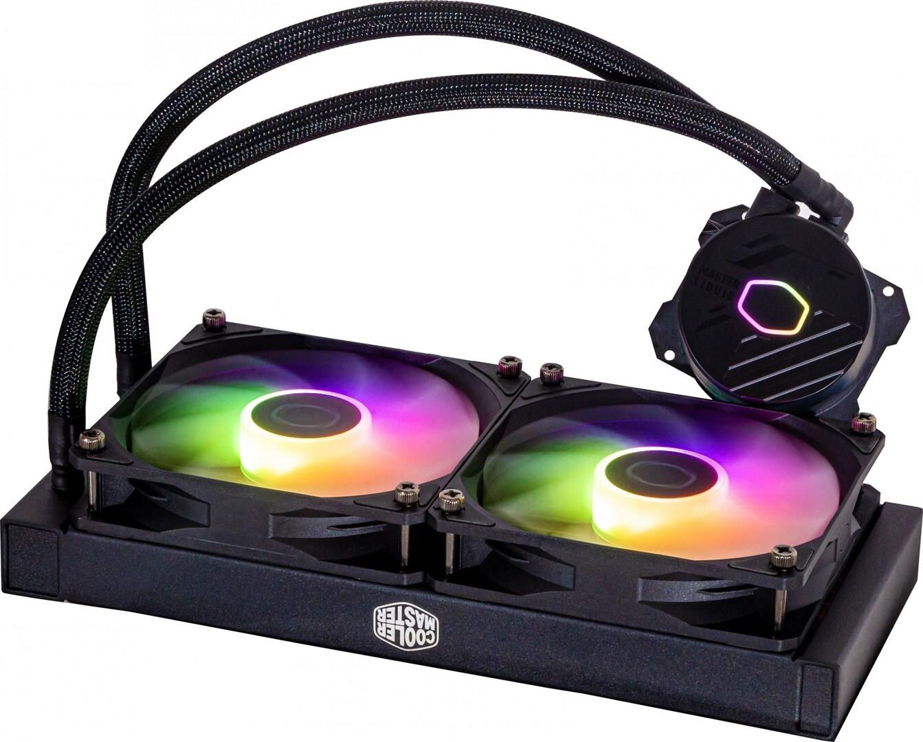 Cooler Master MasterLiquid Lite 240L Core ARGB Prozessor-Flüssigkeitskühlsystem Schwarz