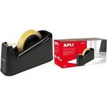 agipa Tischabroller, unbestückt, schwarz für Klebefilm bis 25 mm x 66 m, aus ABS Kunststoff - 1 Stück (13741)