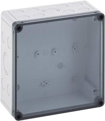 Spelsberg Installations-Gehäuse 110 x 110 x 66 Polycarbonat, Polystyrol (EPS) Licht-Grau (RAL 7035) TK PS 1111-7-tm 1 S (10600401)