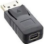InLine® DisplayPort Adapter, DisplayPort Stecker auf mini DisplayPort Buchse, 4K/60Hz, schwarz/gold (17196A)