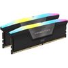 CORSAIR Vengeance RGB - DDR5 - Kit - 32GB: 2 x 16GB - DIMM 288-PIN - 5200 MHz / PC5-41600 - CL40 Schwarz (CMH32GX5M2B5200C40)