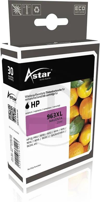 AS70719 ASTAR HP OJ PRO 9010 TINTE MAG 3JA28AE / HP963XL 1600S. o. Fuellstandsa (AS70719)