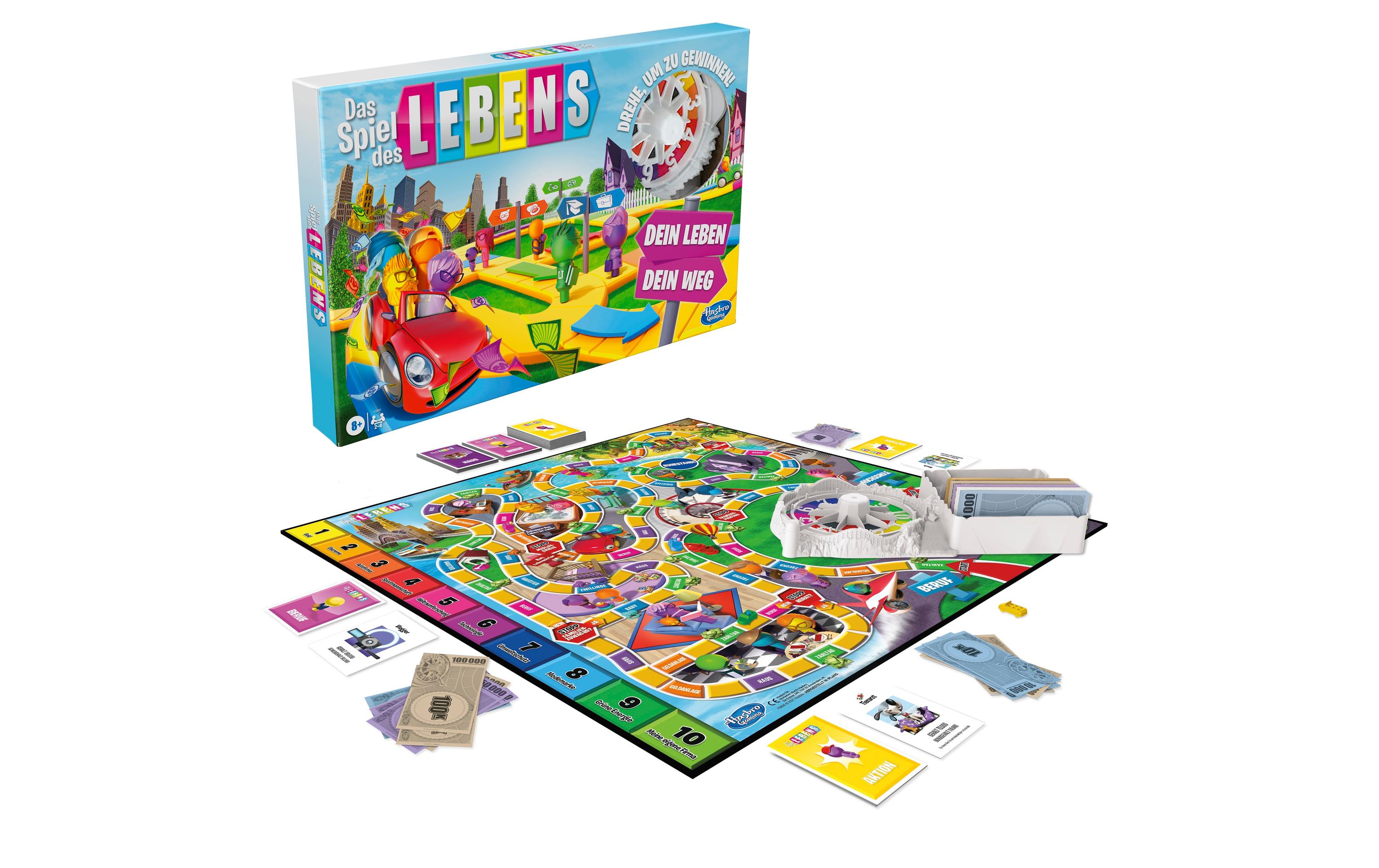 Hasbro Das Spiel des Lebens F0800 Brettspiel Familienspiel Bildend Ab 8 Jahren