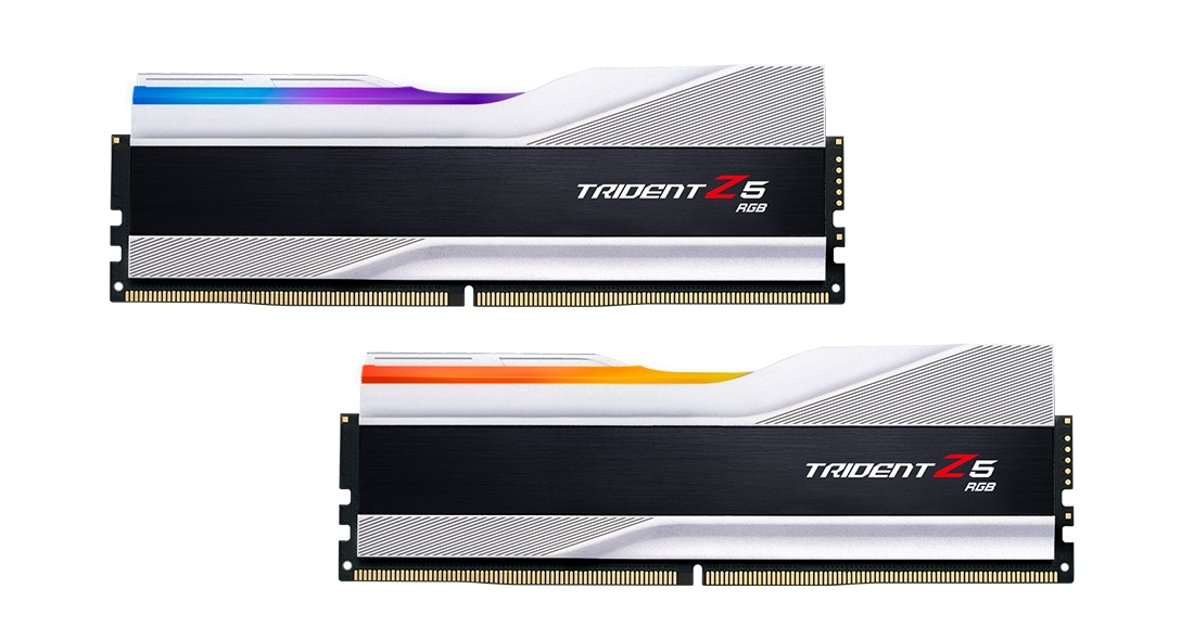 G.Skill Trident Z5 RGB DDR5 32 GB RAM Kit (2x16 GB) 8000 MHz CL38 Silber