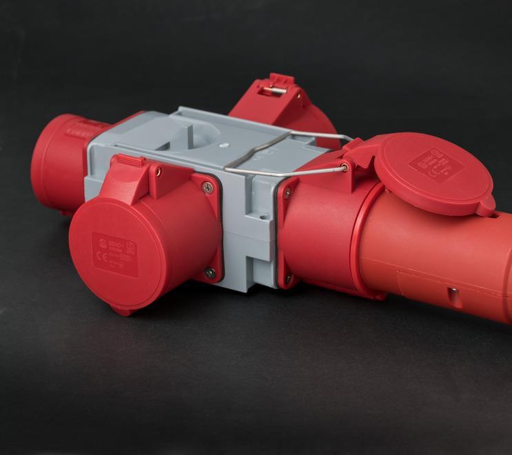 Brennenstuhl 1081670 Netzstecker-Adapter Grau - Rot (1081670)