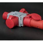 Brennenstuhl 1081670 Netzstecker-Adapter Grau - Rot (1081670)