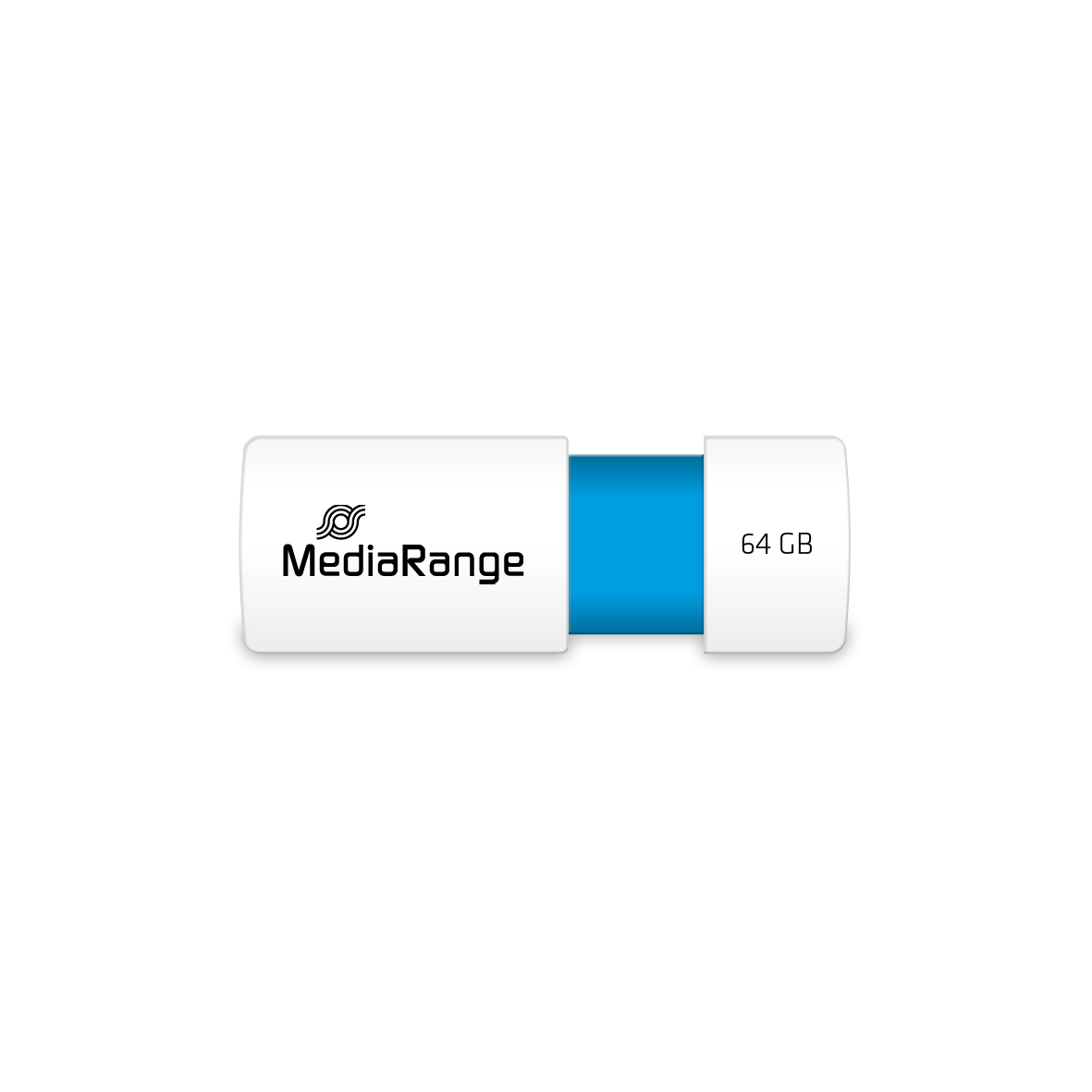 MediaRange MR974 USB-Stick 64 GB USB 2.0 Blau, Weiß
