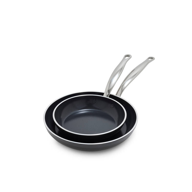 GreenPan Premiere CC005002-001 Bratpfannenset 20+28 cm Silber