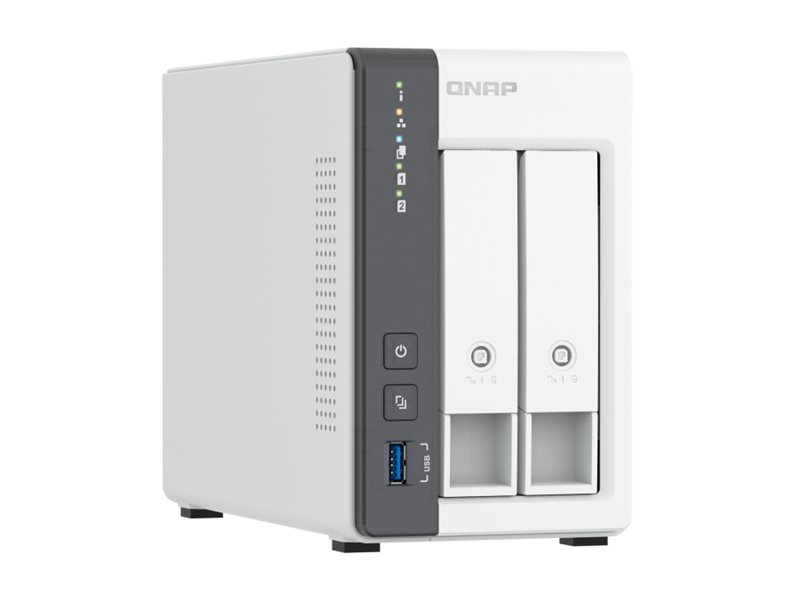 QNAP TS-216G NAS-Server 2 Schächte 4 GB RAM 2,5 Gigabit Ethernet Schwarz