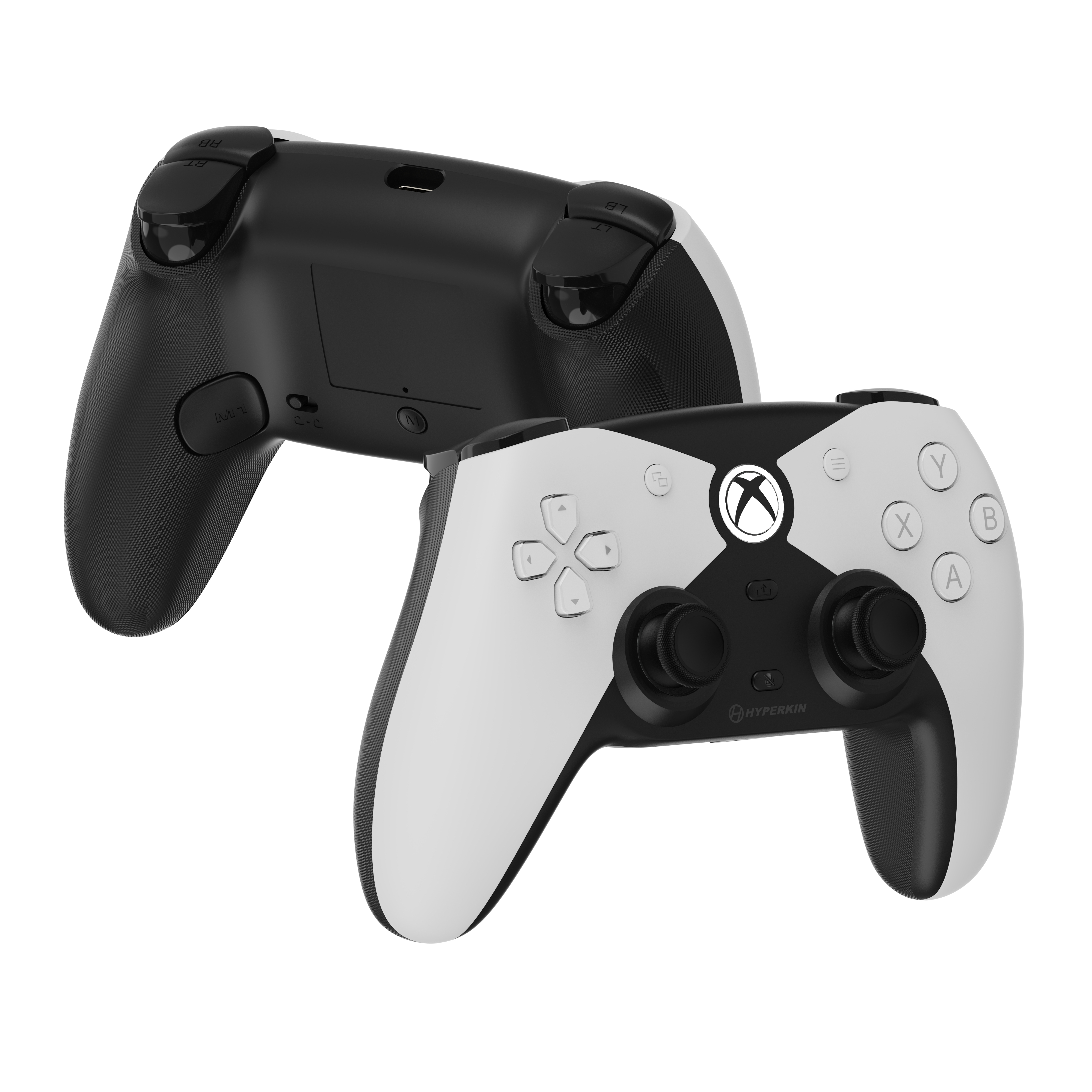 Hyperkin DuchesS kabelgebundener Gamepad-Controller USB für Xbox Series X|S, Xbox One und PC Weiß, Schwarz