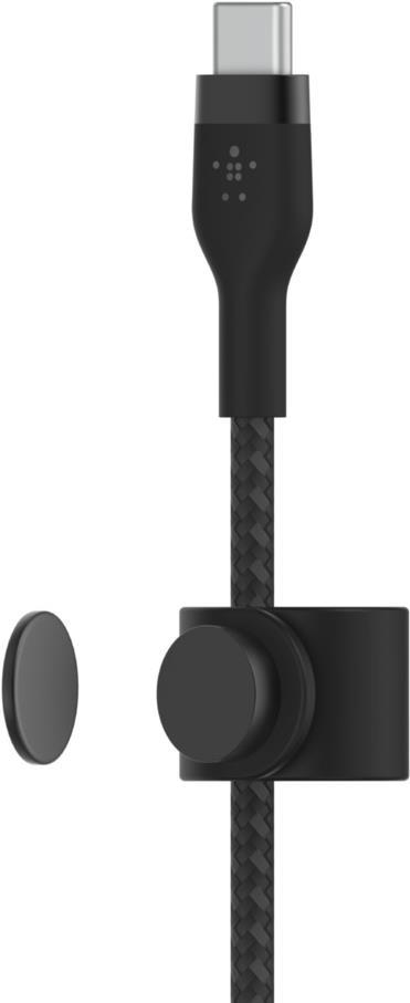 Belkin BOOST↑CHARGE PRO Flex USB-C auf USB-C Kabel 1 m USB 2.0 Geflochten Schwarz