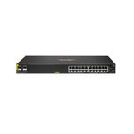 HPE Aruba 6000 24G 4SFP Switch - Switch - L3 - managed - 24 x 10/100/1000 + 4 x Gigabit SFP - Seite-zu-Seite-Luftstrom - an Rack montierbar - AC 100 - 127 V / 200 - 240 V